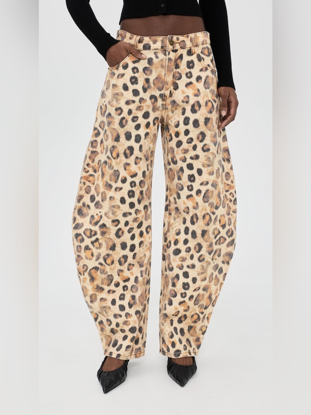Lioness Women's Horeshoe Jeans, Leopard, size M